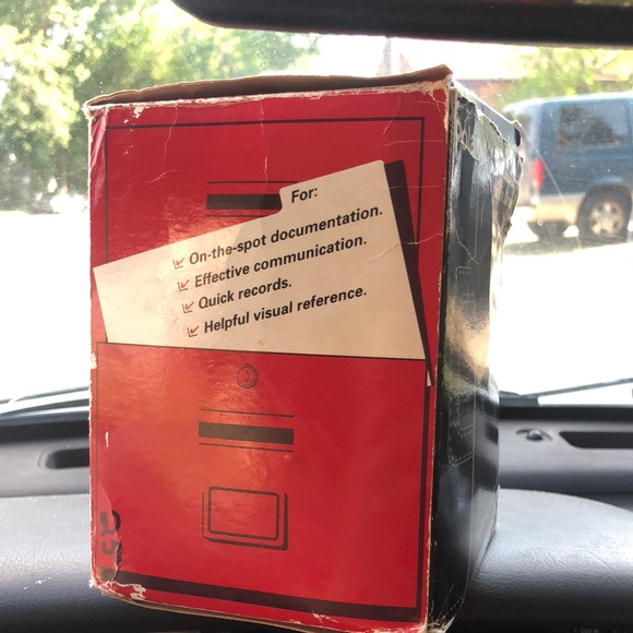 Vintage Polaroid 600 Business Edition Camera W/original box - Black and Gray - Picture 2 of 7